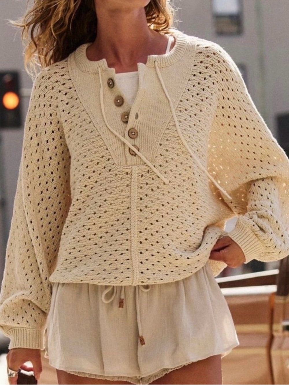 NWT Free People Cabrera Sweater Pullover XS